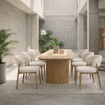 set tavolo Odelia 240x100 con 6 sedie Cassandra Bizzotto