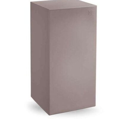 pouf cubo alto taupe lyxo