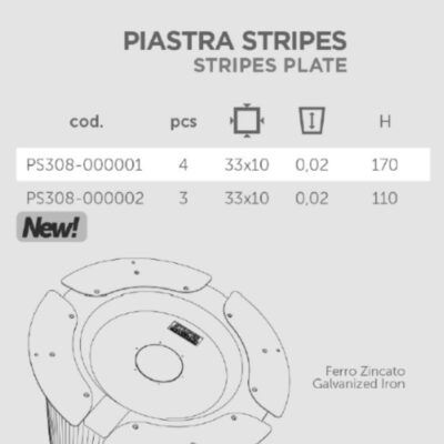 piastra stabilizzatrice Stripes Light Lyxo set 4 pezzi