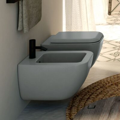 bidet Shui Comfort sospeso Ceramica Cielo bianco lucido 37,5 × 55 × 37 h cm (1)