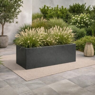 cassetta Cosmos 40x80 doppia parete Lyxo antracite interno bianco