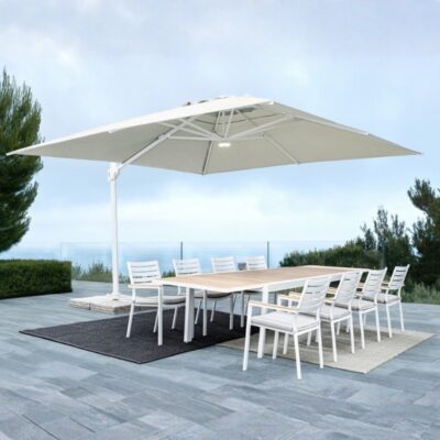 ombrellone Eden a braccio Bizzotto 3x3 con telo in poliestere e struttura in alluminio (1)