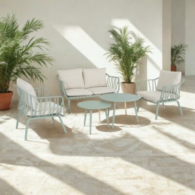 set salotto Nixie verde salvia Bizzotto