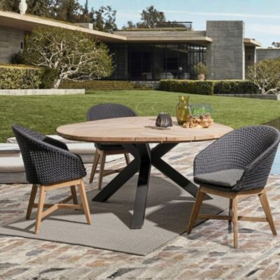 set tavolo Palmdale Ø160 con sedie Coachella