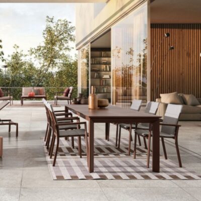 Set tavolo sedie Konnor con tavolo allungabile e 8 sedie Bizzotto