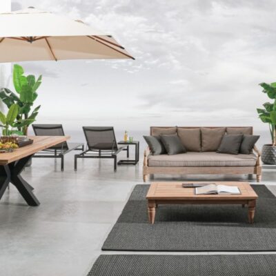 Tavolino Konnor antracite da esterno Bizzotto