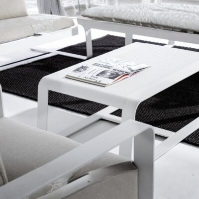 tavolino Merrigan alluminio Bizzotto 105x62