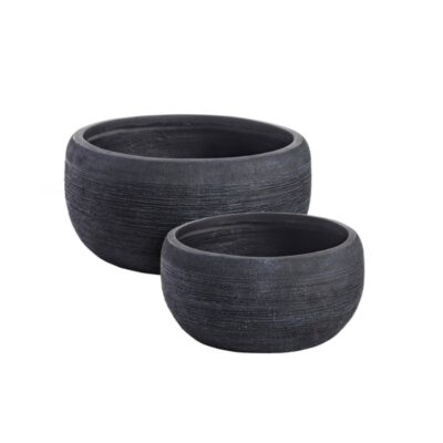 Vaso Graffiti ciotola nero Bizzotto