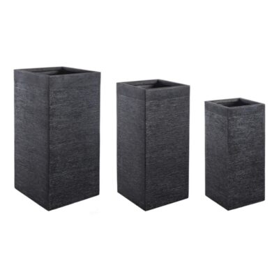 Vaso Graffiti QU alto nero Bizzotto